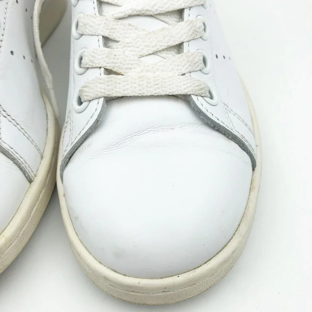 ADIDAS Shoes Womens 7.5 Stan Smith White Green Low Top Sneakers Court Trainers